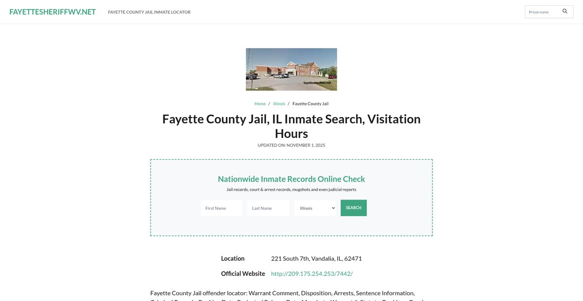Preview of fayettesheriffwv.net