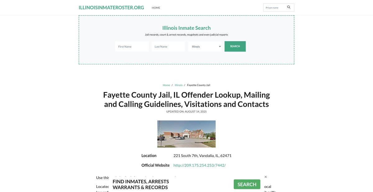 Preview of illinoisinmateroster.org