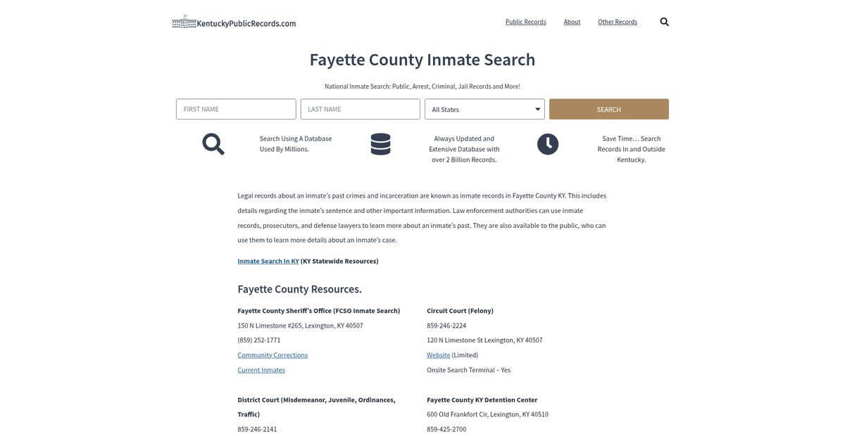 Preview of kentuckypublicrecords.com