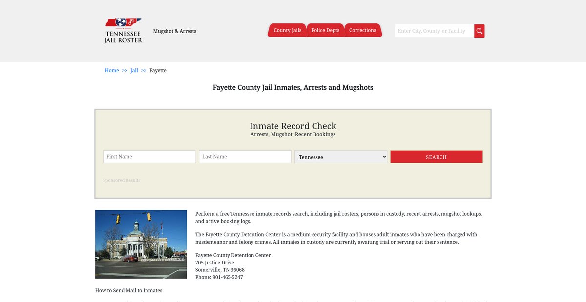 Preview of tennesseejailroster.com