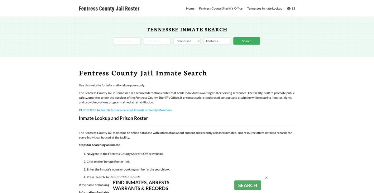 Preview of fentresscountyjail.org
