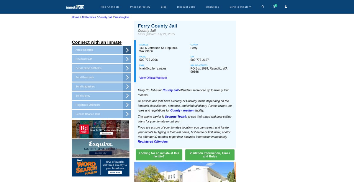 Preview of inmateaid.com