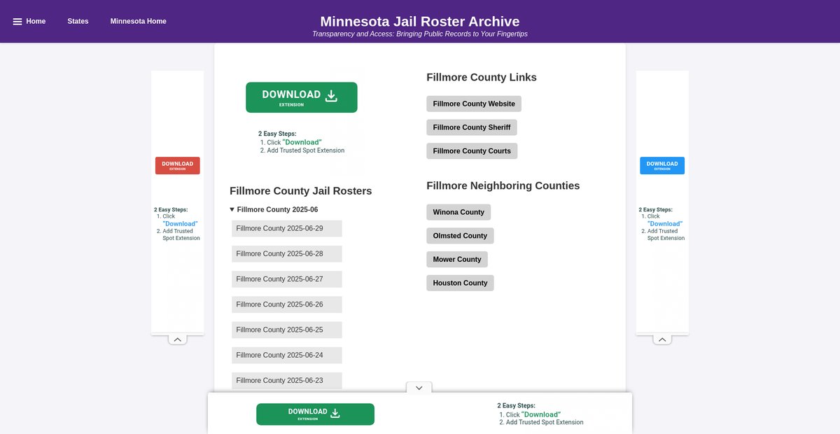 Preview of jailrosters.org