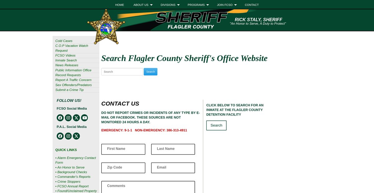 Preview of flaglersheriff.com