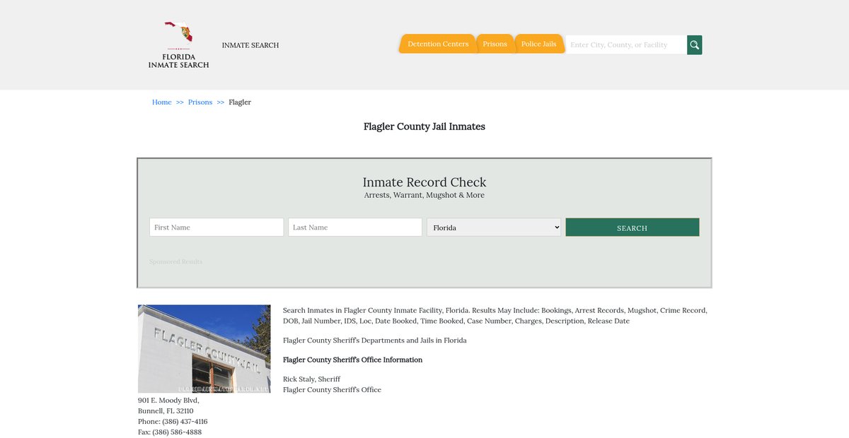 Preview of floridainmatesearch.net