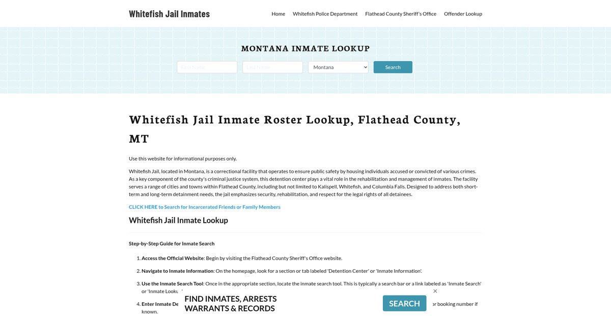Preview of whitefishjail.org