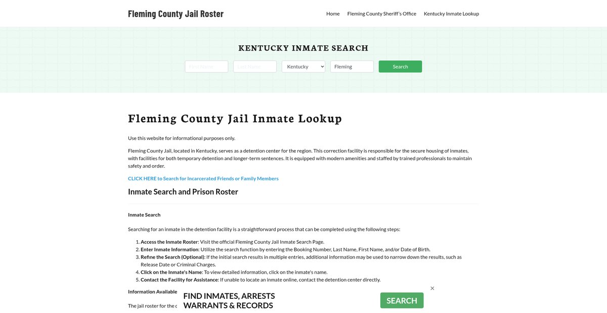 Preview of flemingcountyjail.org