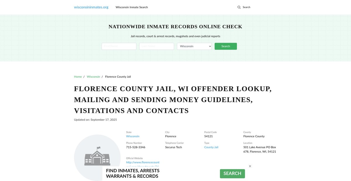 Preview of wisconsininmates.org