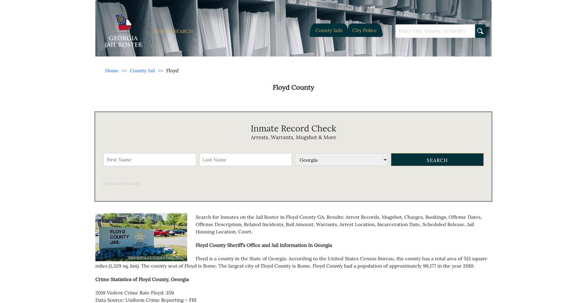 Preview of georgiajailroster.com