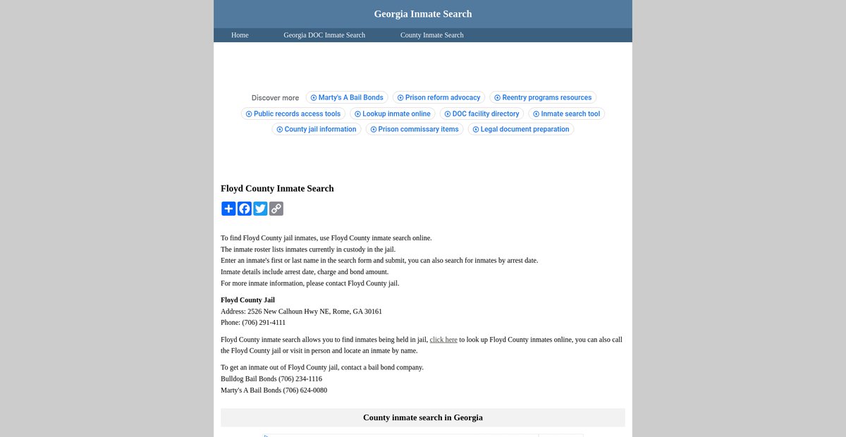 Preview of inmatesearchgeorgia.org