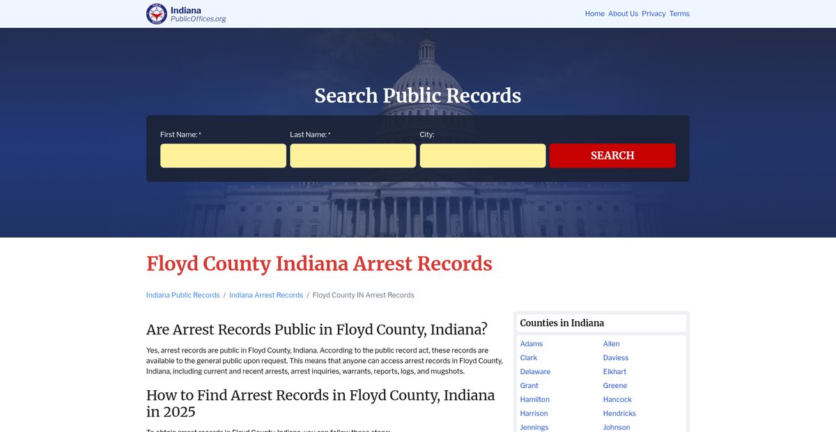 Preview of indiana.publicoffices.org