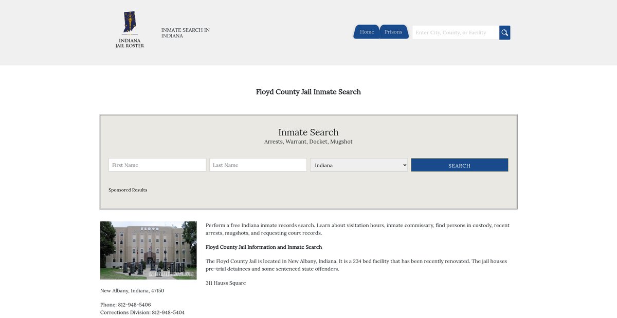 Preview of indianajailroster.com