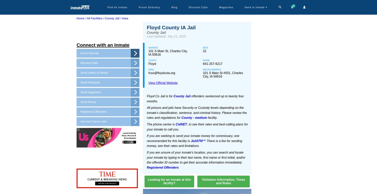 Preview of inmateaid.com