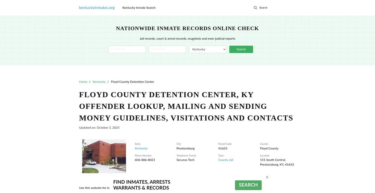Preview of kentuckyinmates.org