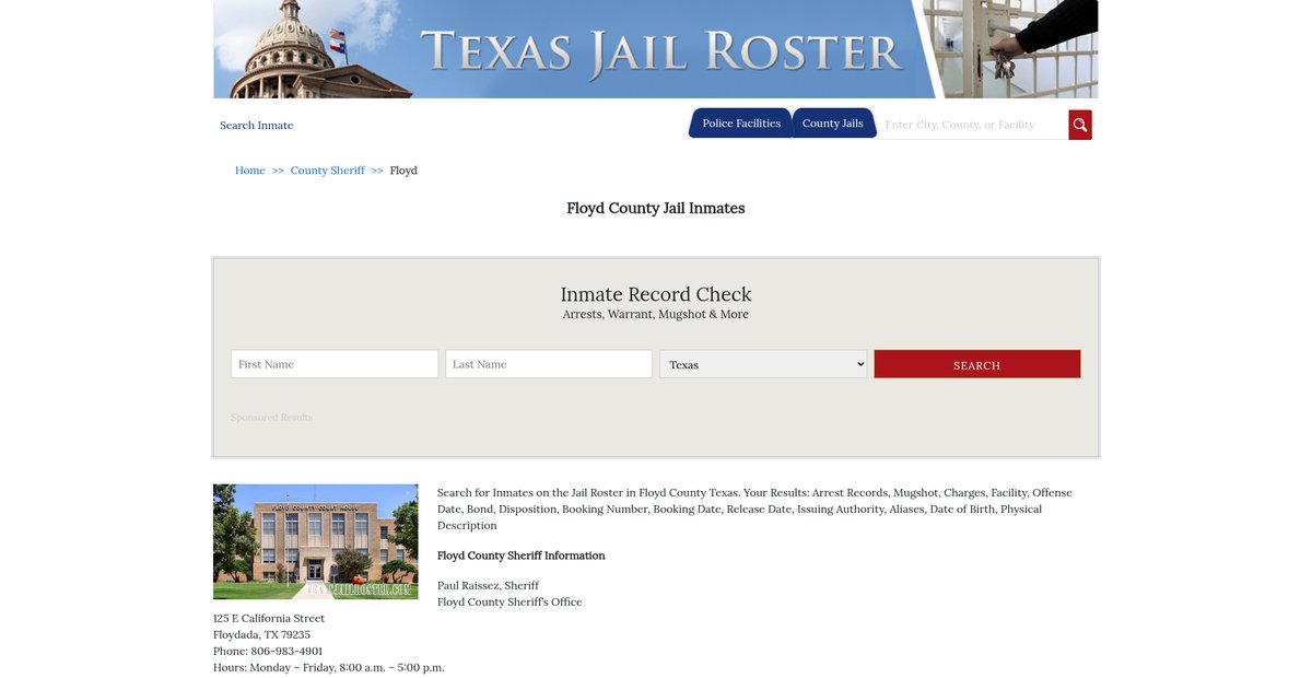 Preview of texasjailroster.com
