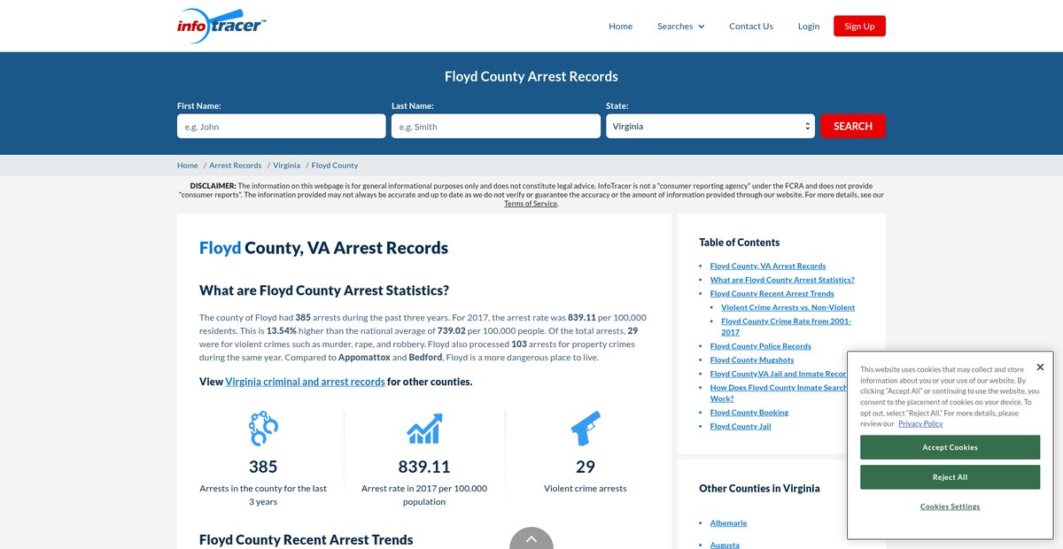 Preview of infotracer.com