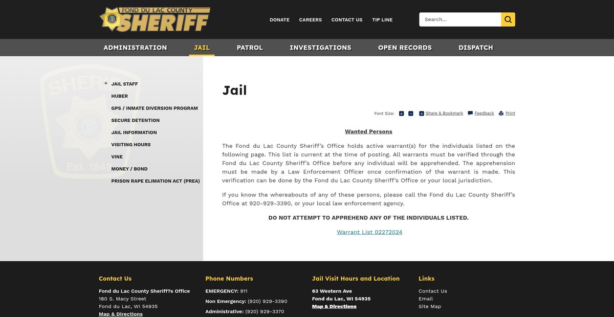 Preview of fdlsheriff.com