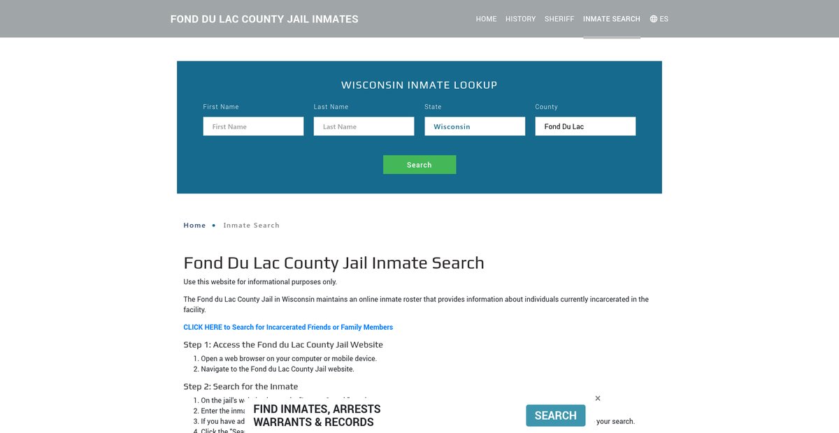 Preview of fonddulacjailroster.org