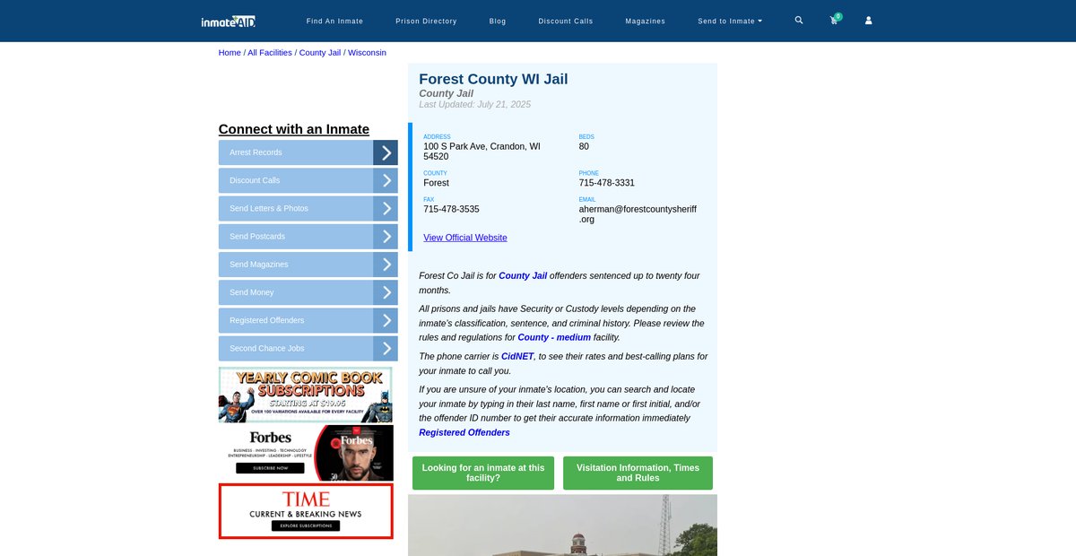Preview of inmateaid.com