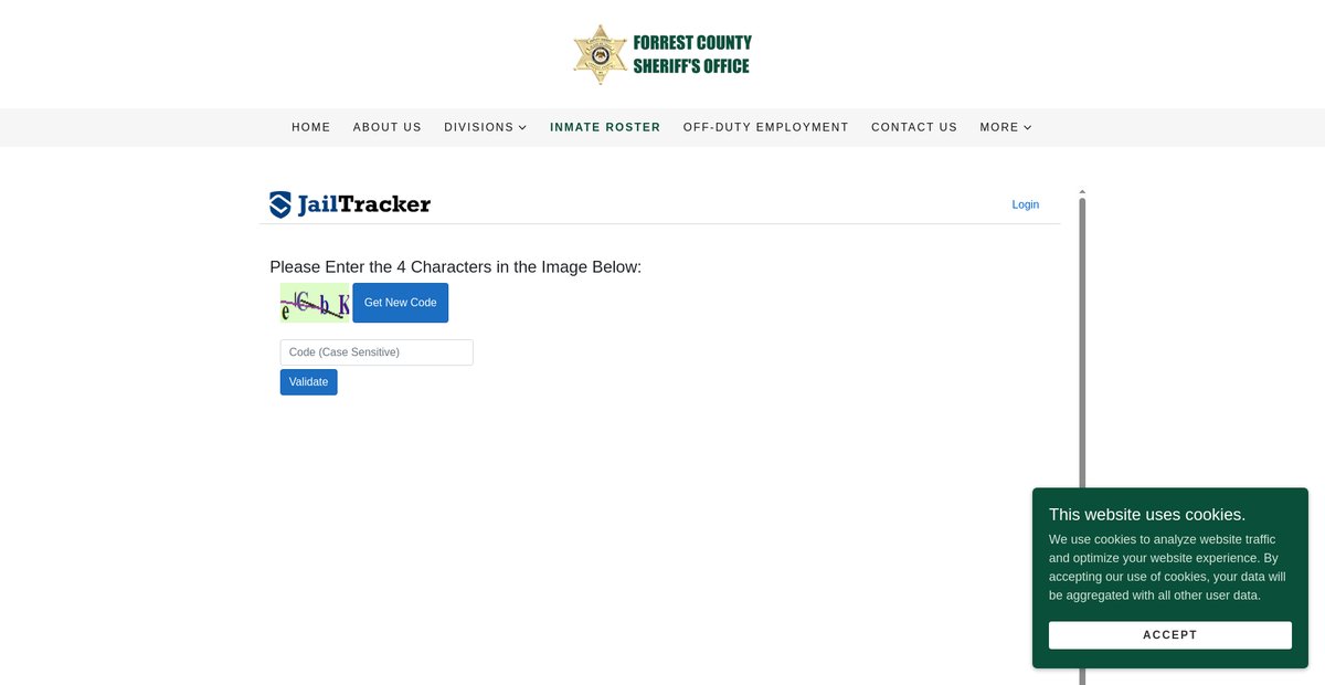 Preview of forrestcountysheriff.com