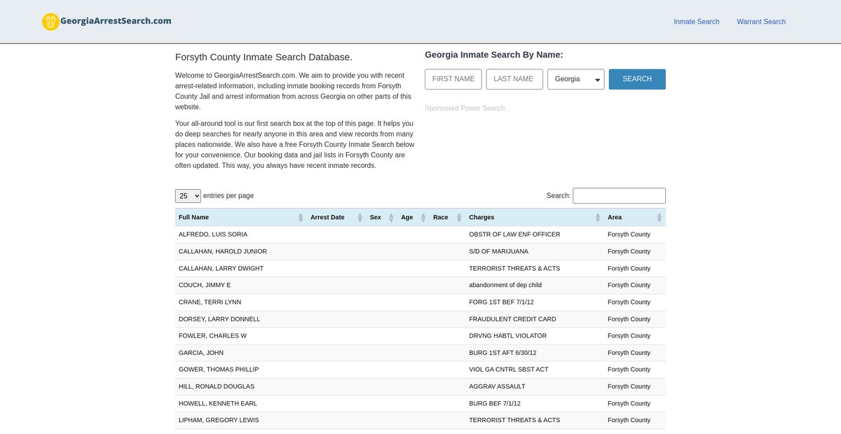 Preview of georgiaarrestsearch.com