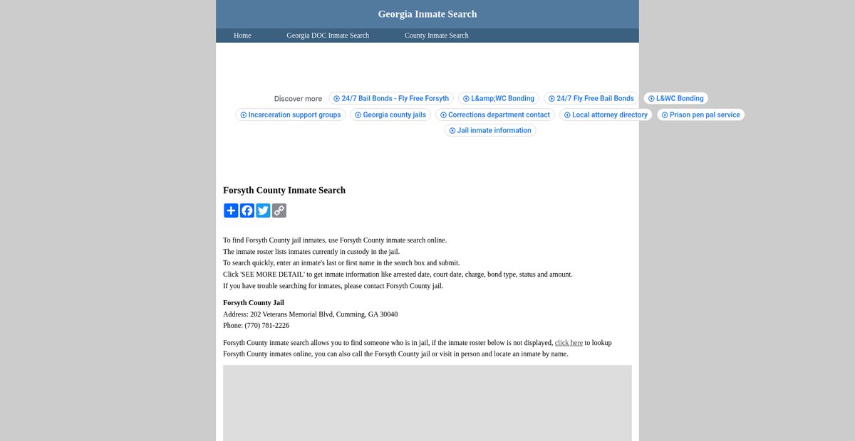 Preview of inmatesearchgeorgia.org