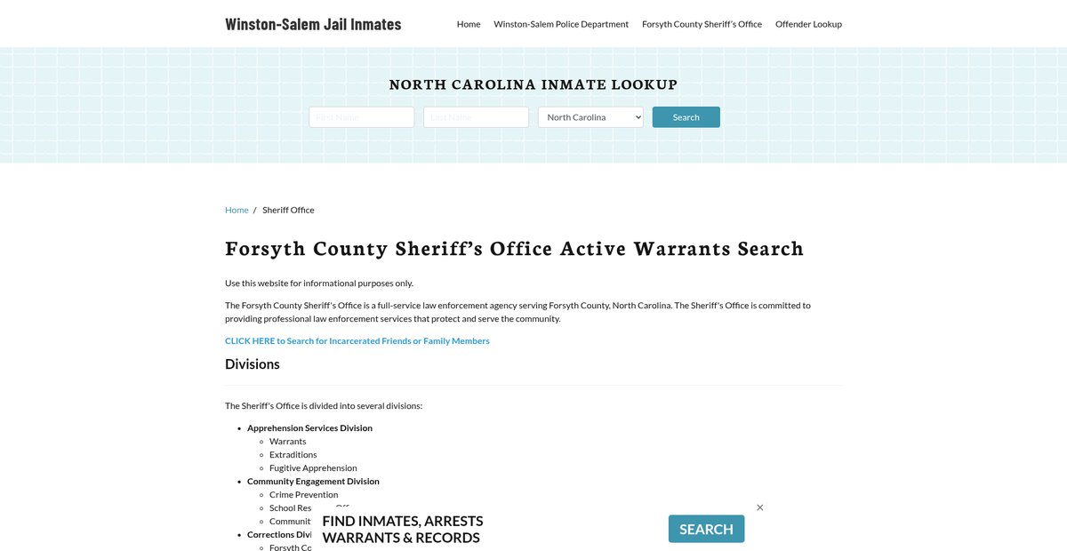 Preview of winston-salemjail.org