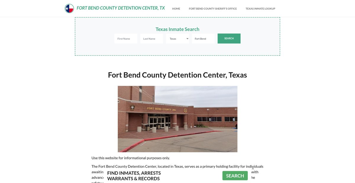 Preview of fortbendcountydetentiontx.org
