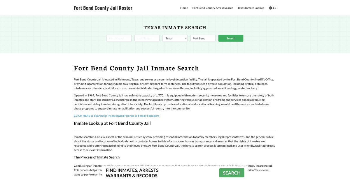 Preview of fortbendcountyjail.org