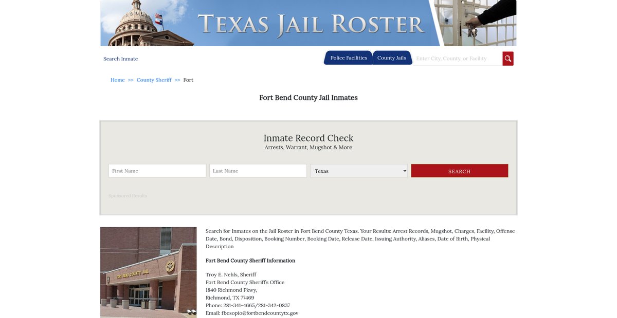Preview of texasjailroster.com