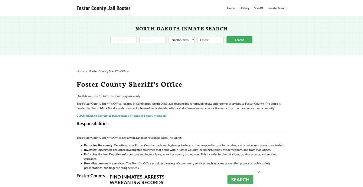 Preview of fostercountyjail.org