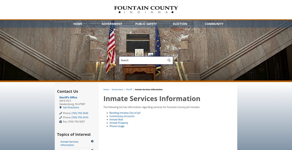 Preview of fountaincounty.net
