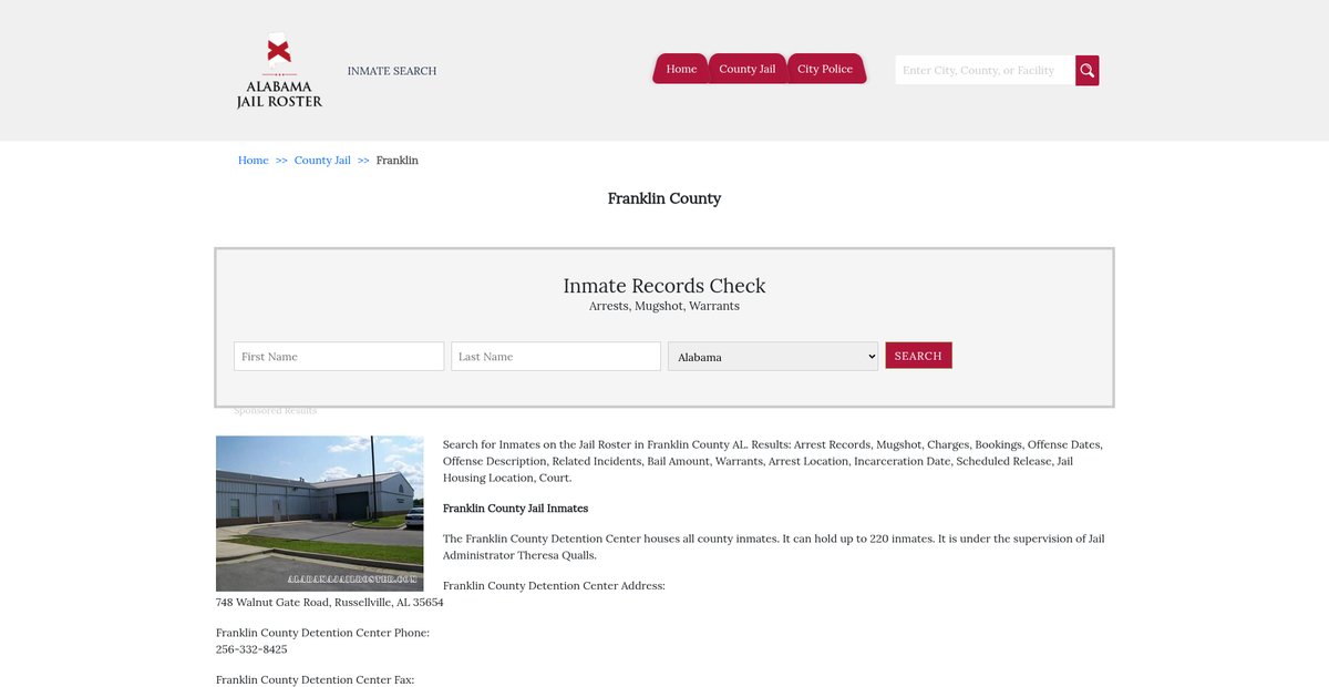 Preview of alabamajailroster.com