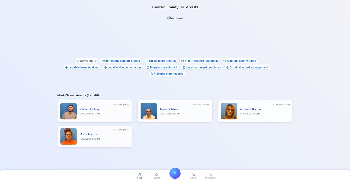 Preview of franklincountyal.publicjailrecords.com