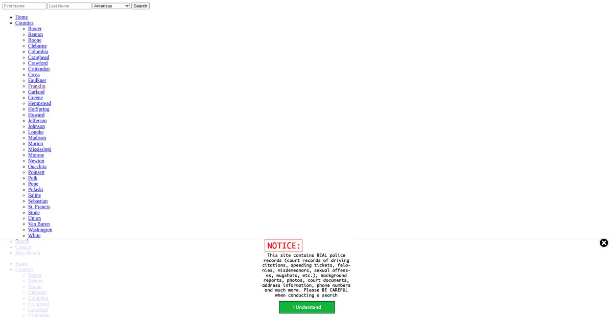 Preview of arkansas.arrests.org
