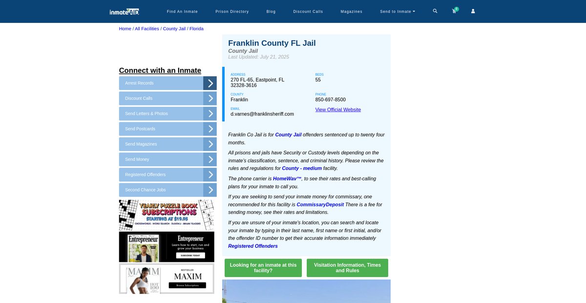Preview of inmateaid.com
