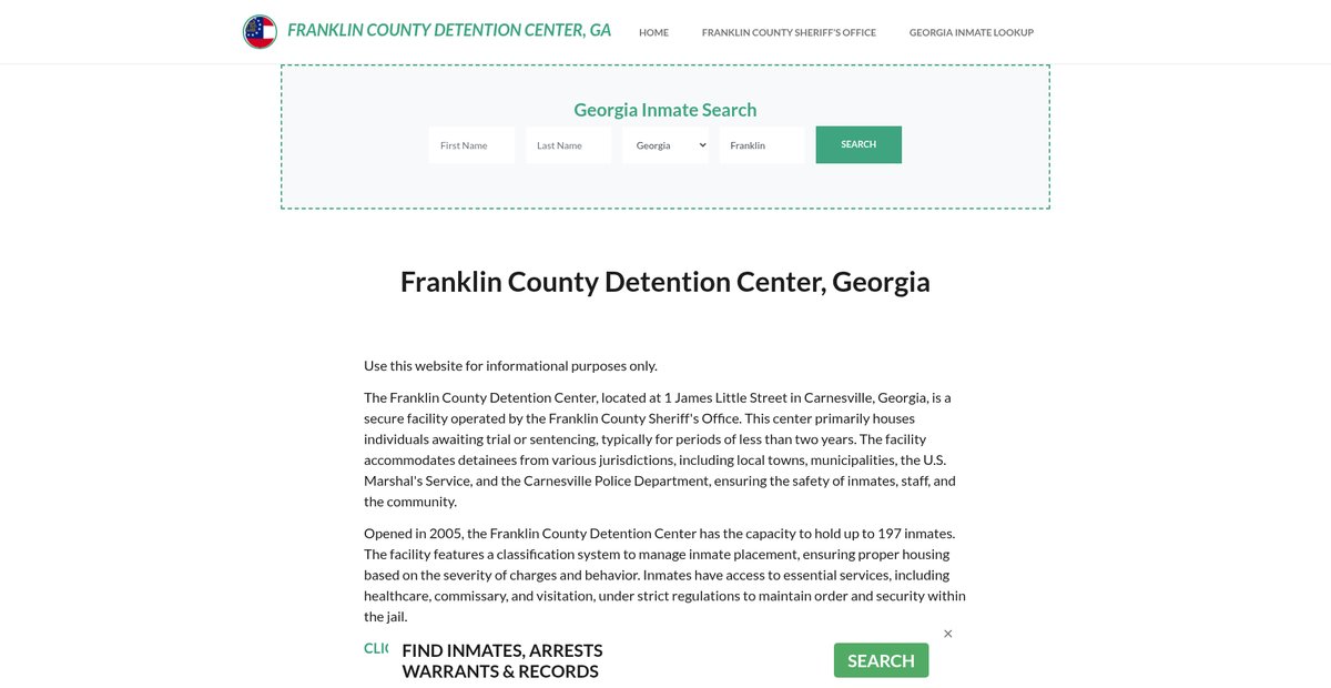 Preview of franklincountydetentionga.org
