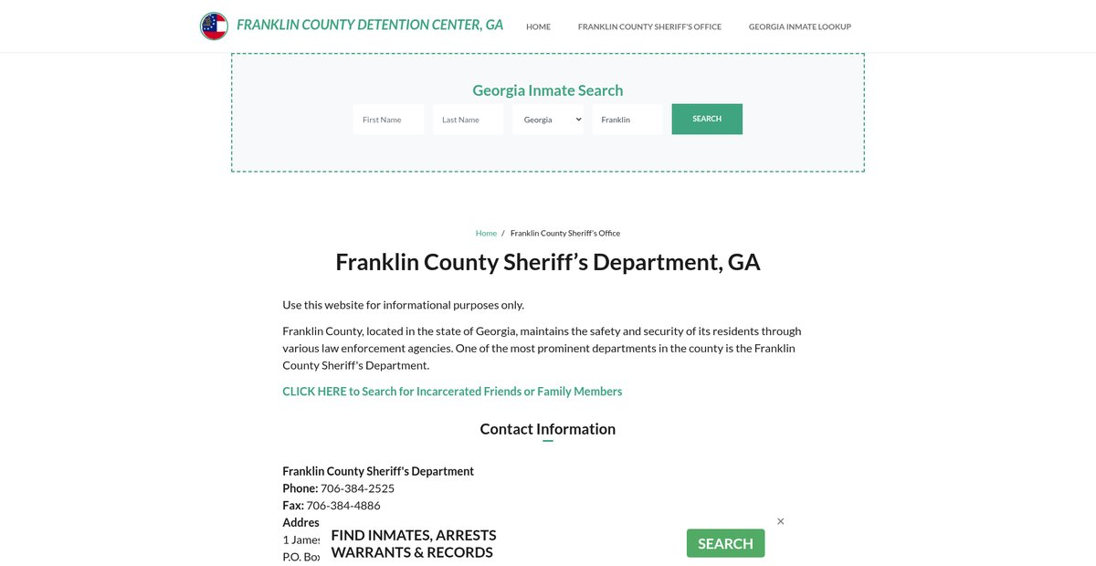 Preview of franklincountydetentionga.org