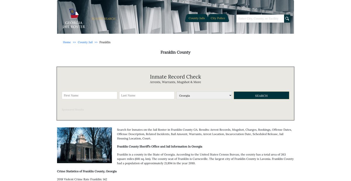 Preview of georgiajailroster.com