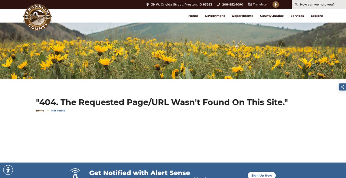 Preview of franklincountyidaho.org