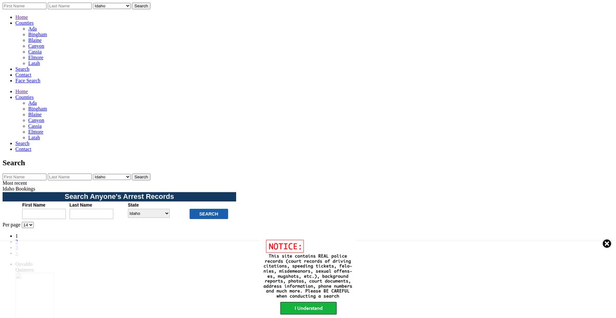 Preview of idaho.arrests.org