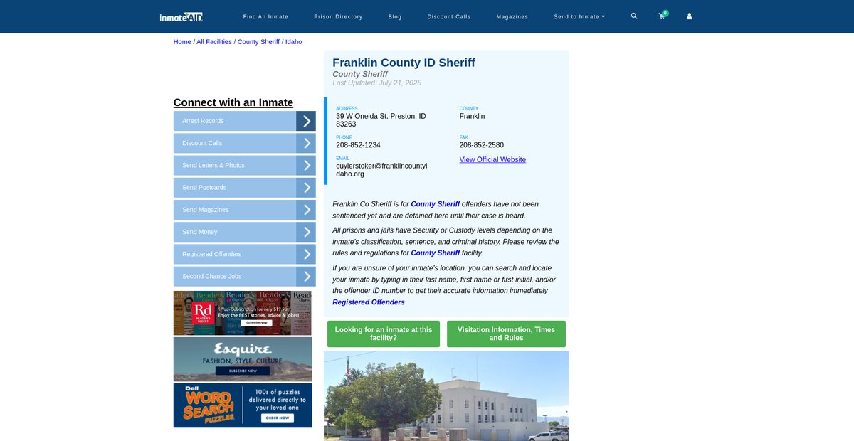 Preview of inmateaid.com