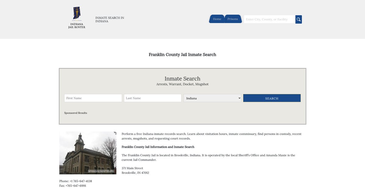 Preview of indianajailroster.com