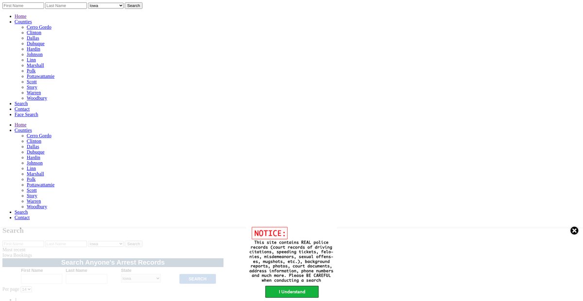Preview of iowa.arrests.org