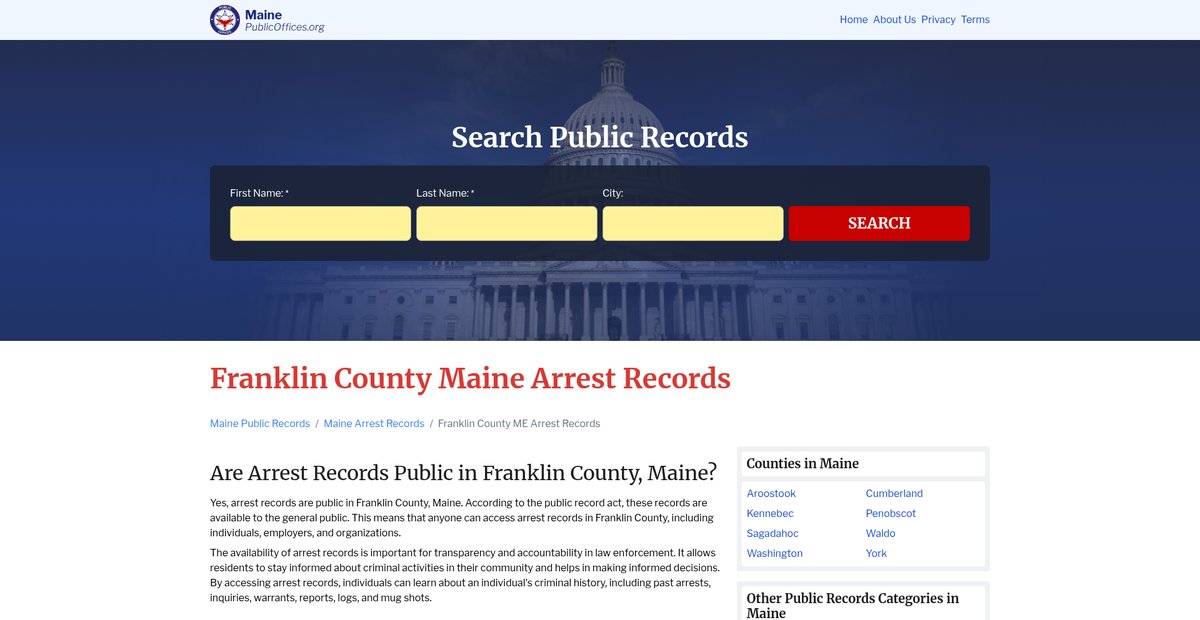 Preview of maine.publicoffices.org