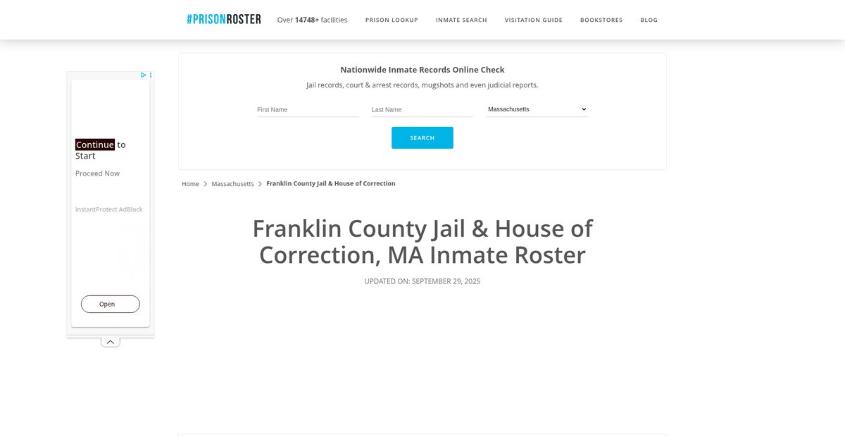 Preview of prisonroster.com