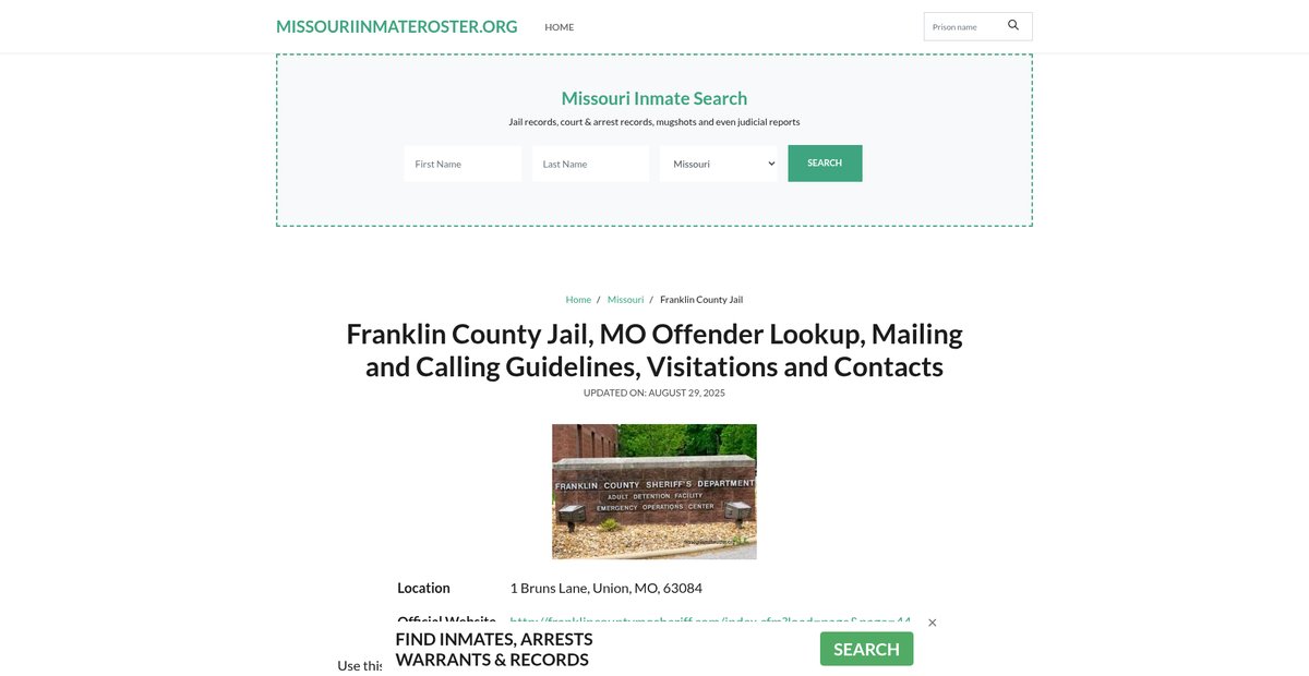 Preview of missouriinmateroster.org