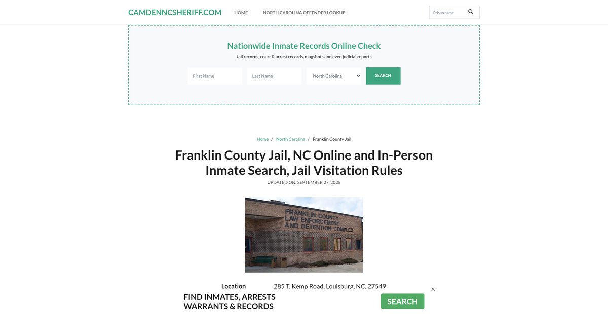 Preview of camdenncsheriff.com