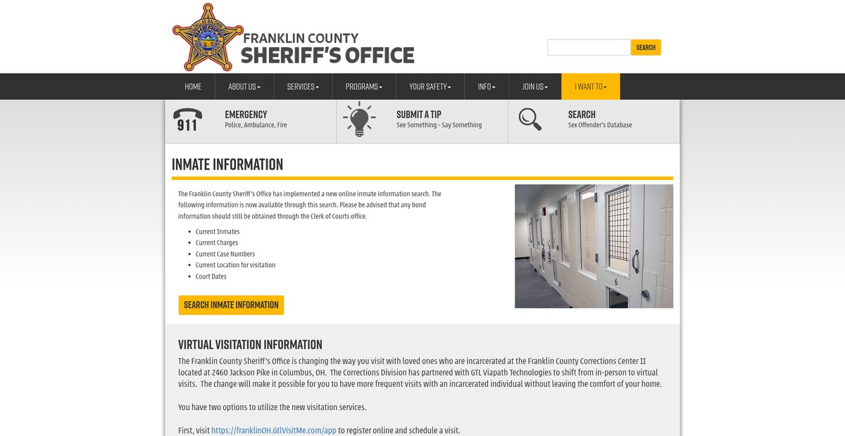 Preview of sheriff.franklincountyohio.gov