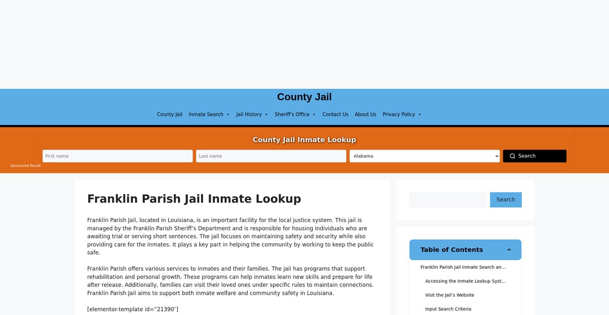 Preview of franklin-parish.countyjail.org